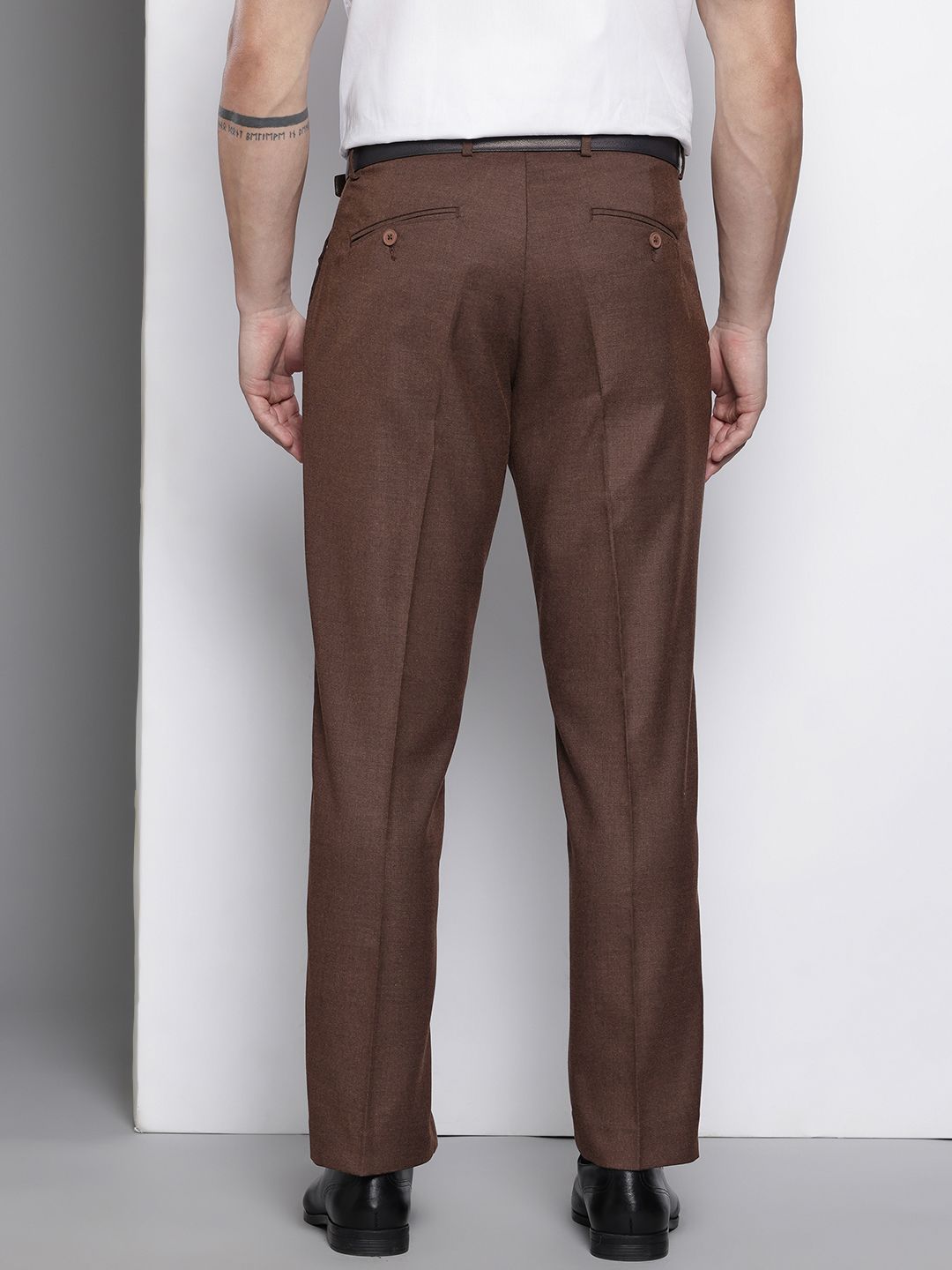 The Indian Garage Co. X Luxe Men Regular Fit Formal Trousers