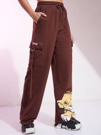 Tokyo Talkies Disney Women The Lion King Printed Cargo Trousers