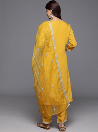 Indo era bunga bersulam berkurung kurta dengan seluar & dupatta