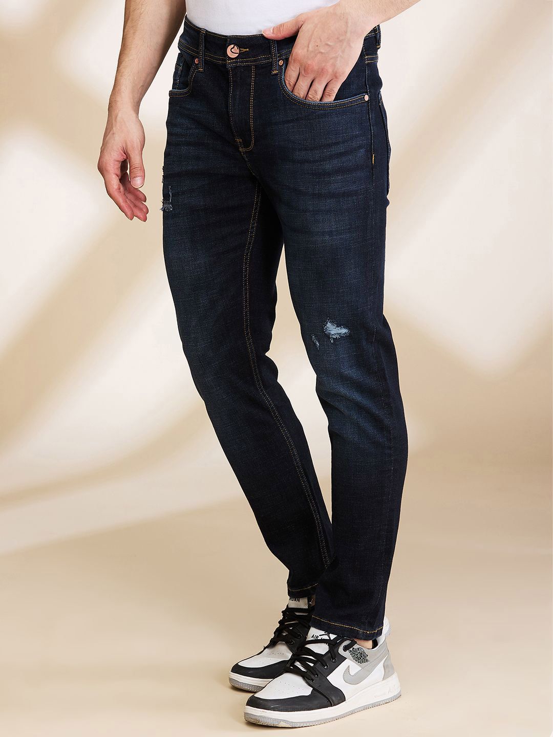 Being Human Men Low Distress Light Fade Jeans