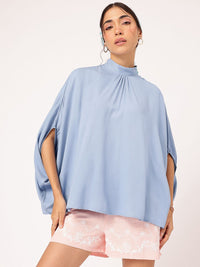 DressBerry Retro Rave High Neck Cape Top