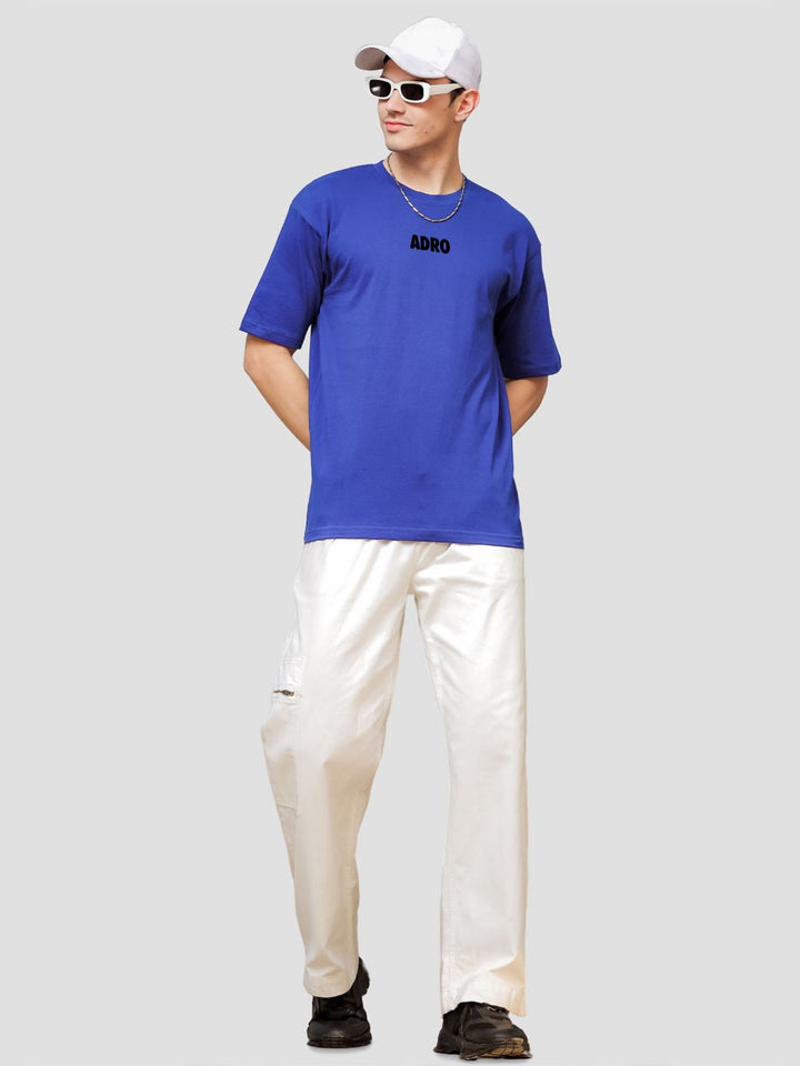 ADRO Men Printed Applique T-shirt