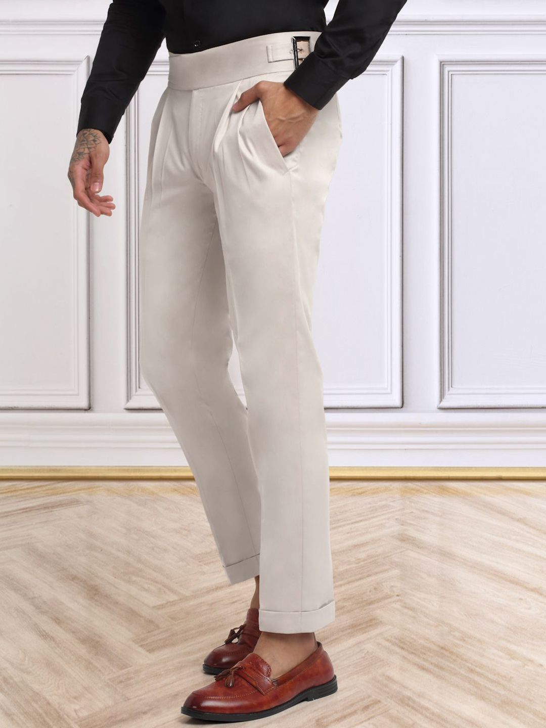 KLOTTHE Men Italian Gurkha Pants