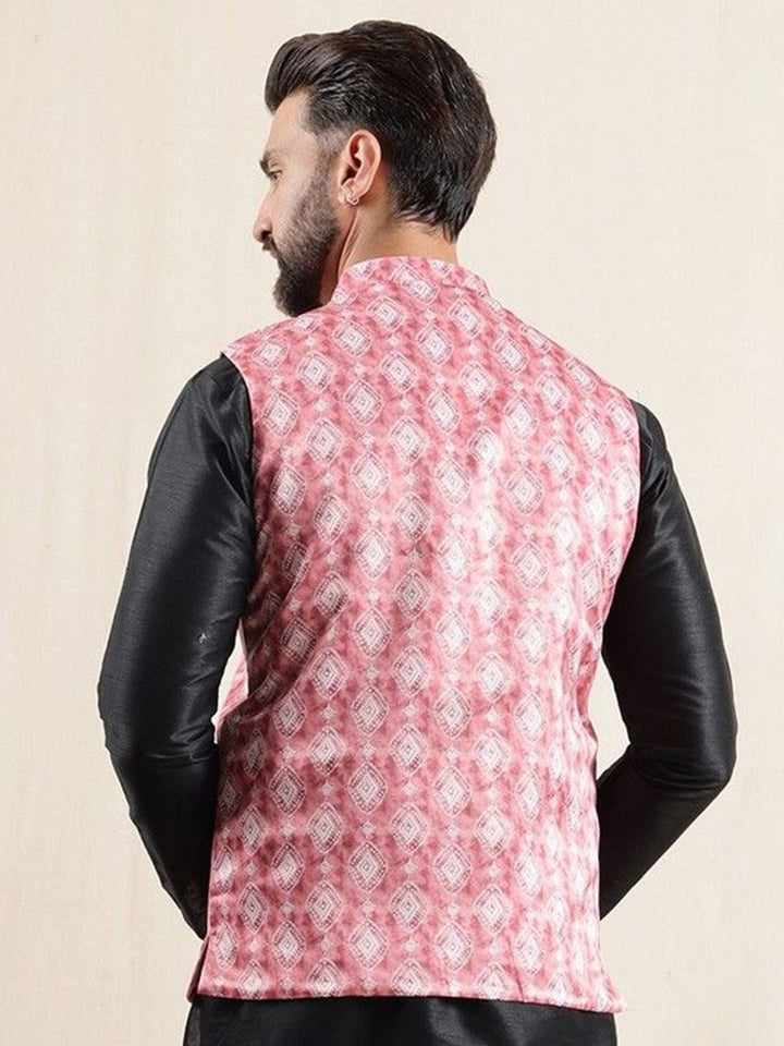 Jaket Nehru Bercetak Geometrik Anouk