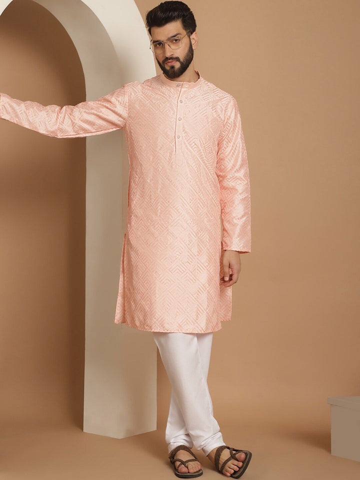 Kurta Lurus Sulam Geometri Anouk dengan Churidar