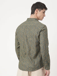 VASTRADO Men Classic Slim Fit Floral Opaque Casual Shirt