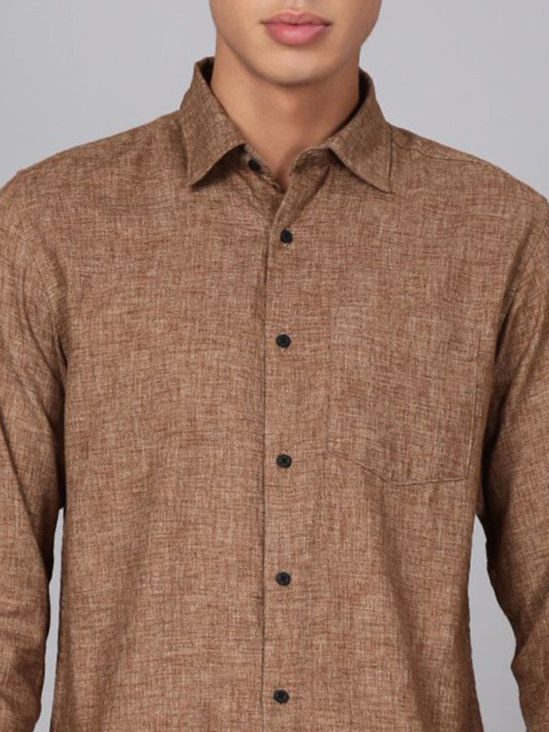 Bene Kleed Relaxed Fit Spread Collar Casual Shirt