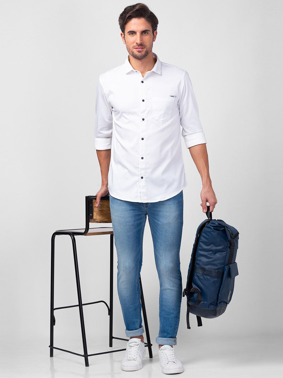 SPYKAR Men Slim Fit Low-Rise Heavy Fade Cotton Jeans