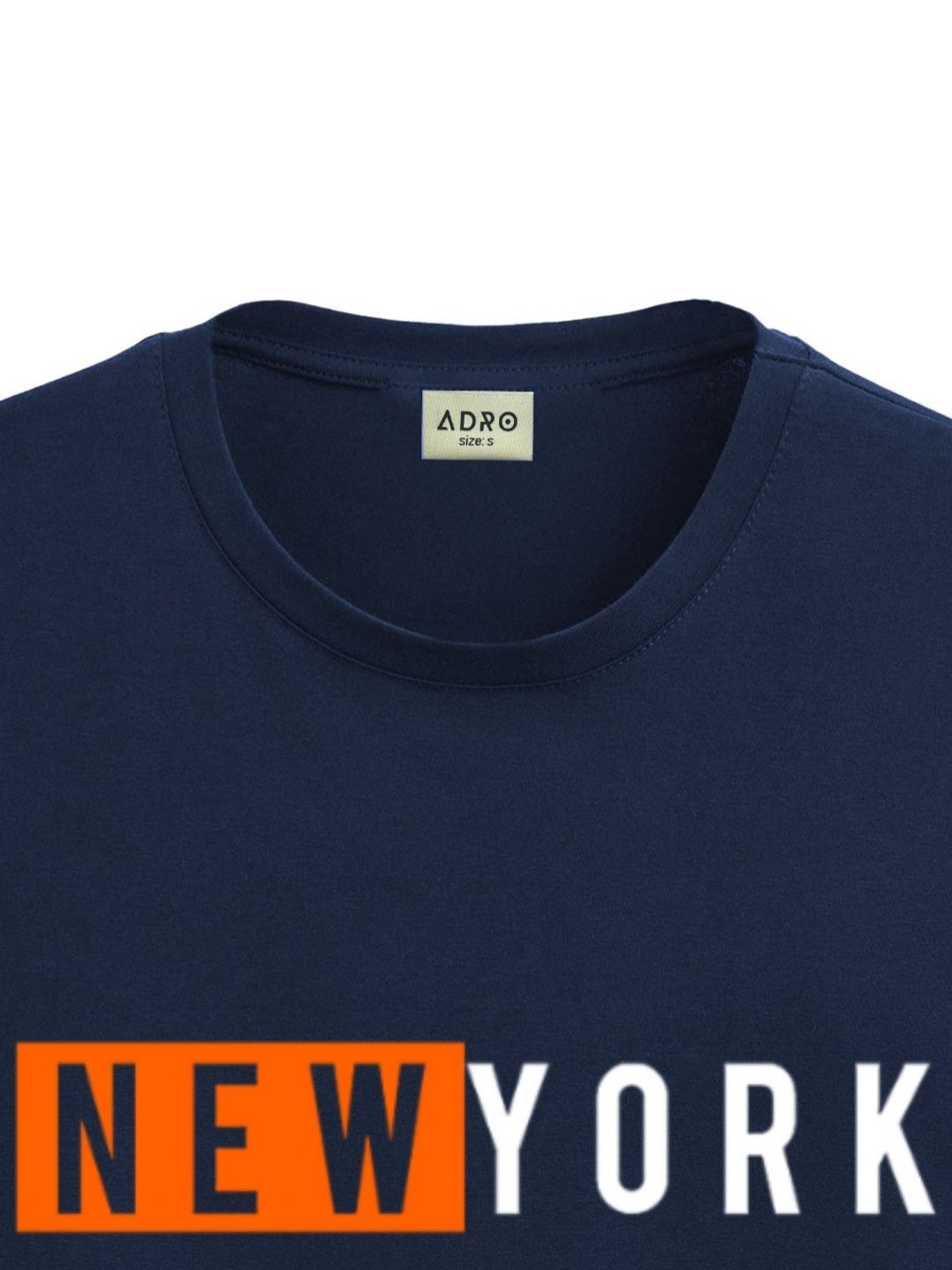 ADRO Men Typography Printed Applique T-shirt