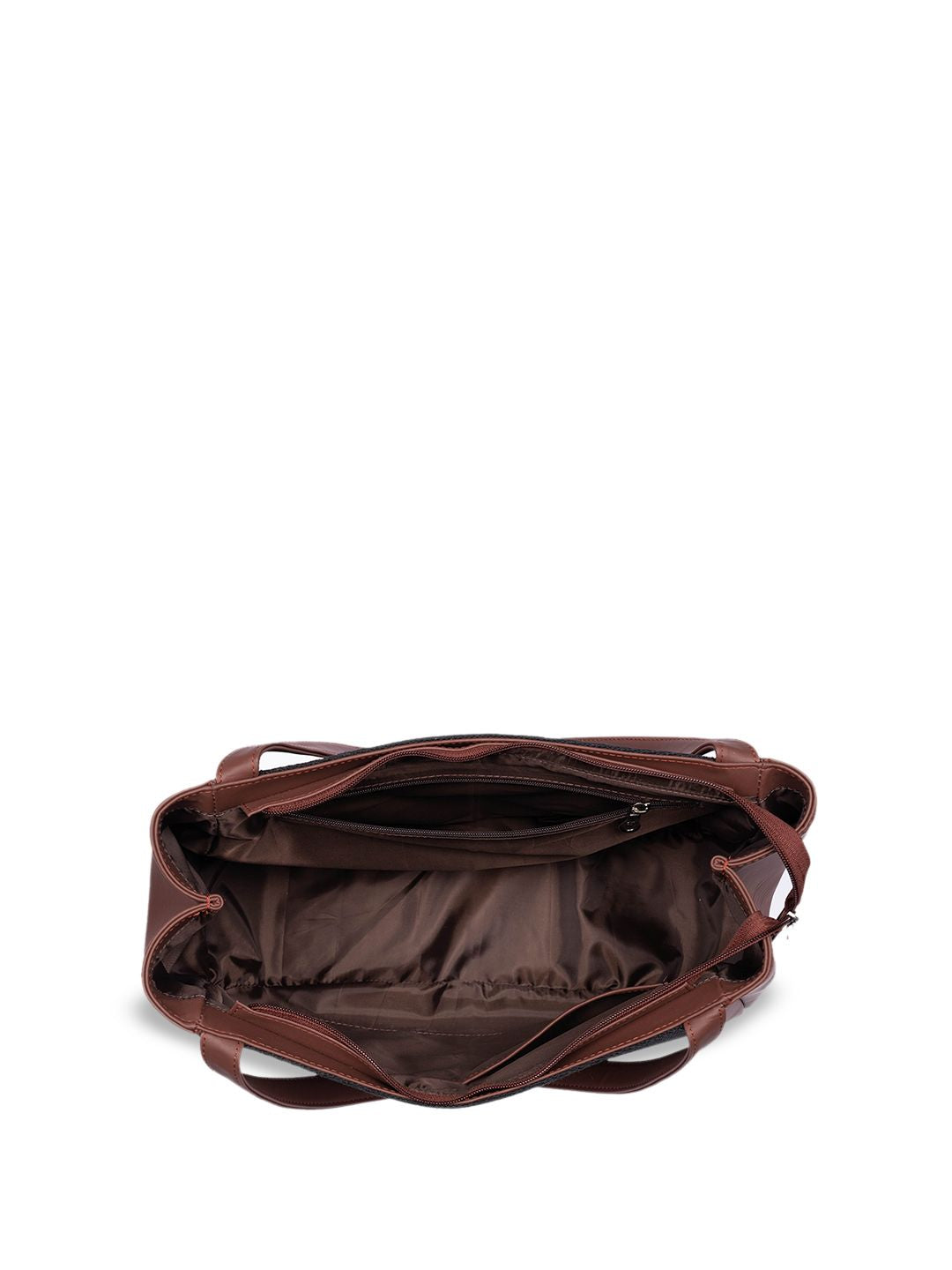 ZOUK Colourblocked Oversized Shopper Jute Shoulder Bag