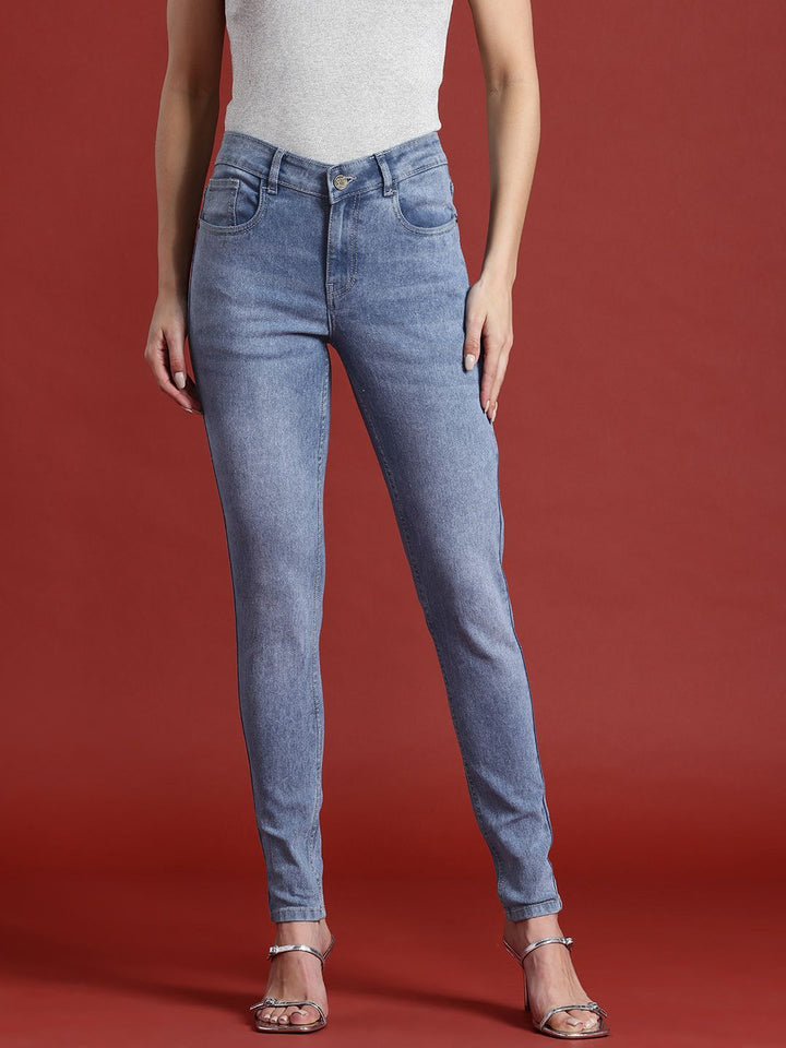 all about you Women Skinny Fit Light Fade Stretchable Jeans
