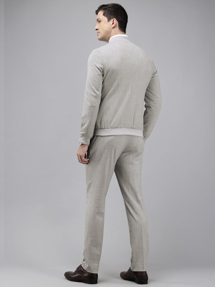 Park Avenue Slim Fit Checked 2 Piece Formal Suit
