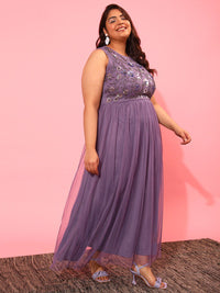 CURVY STREET Net Sheath Dress