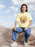 DressBerry Women Printed Pure Cotton T-shirt