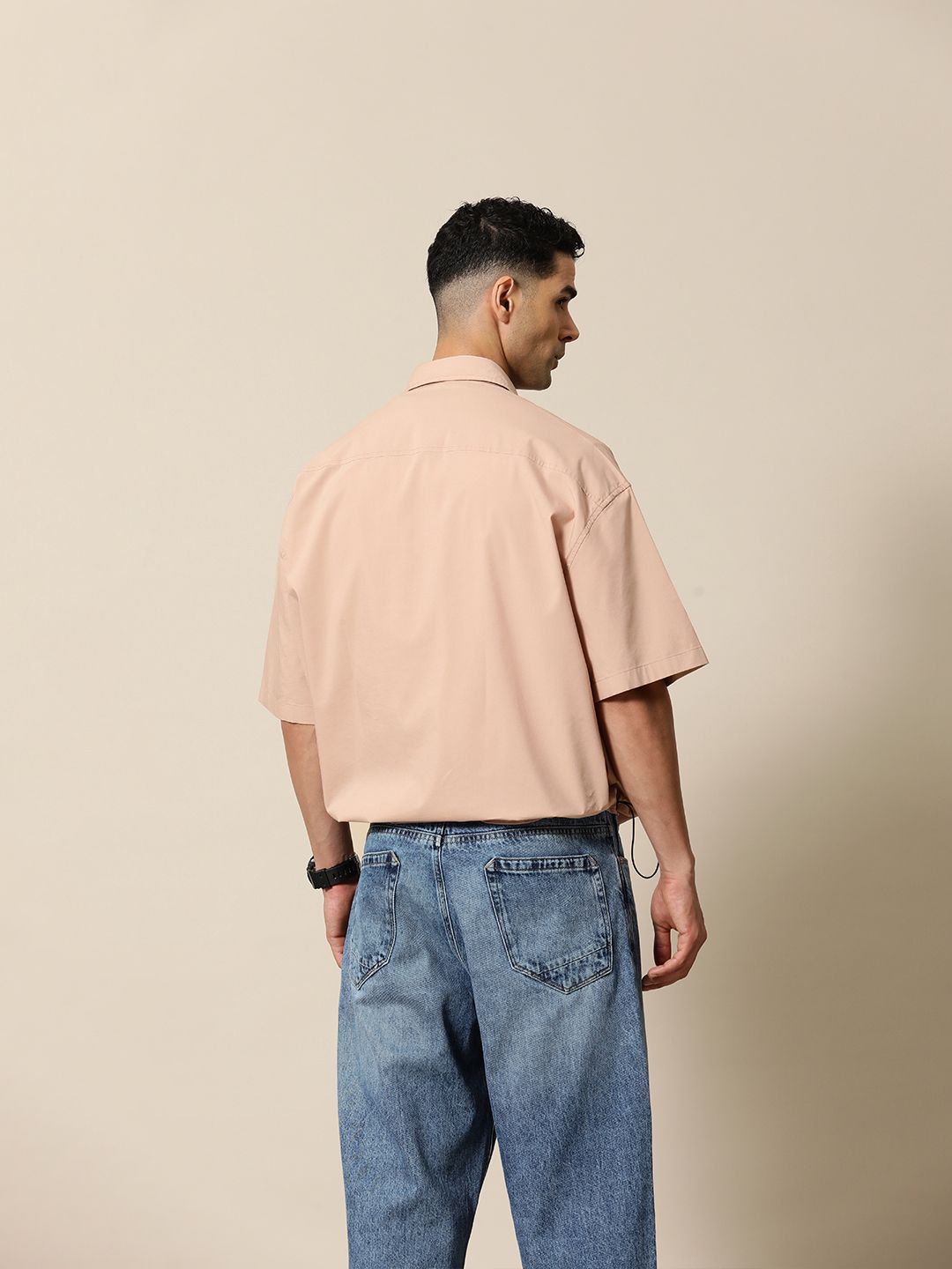 Mr Bowerbird Solid Oversized Casual Shirt