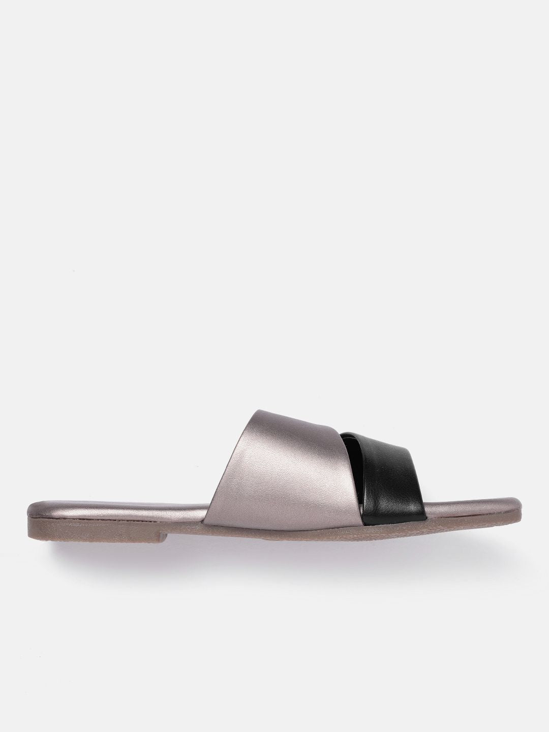 DressBerry Women Colourblocked Open Toe Flats