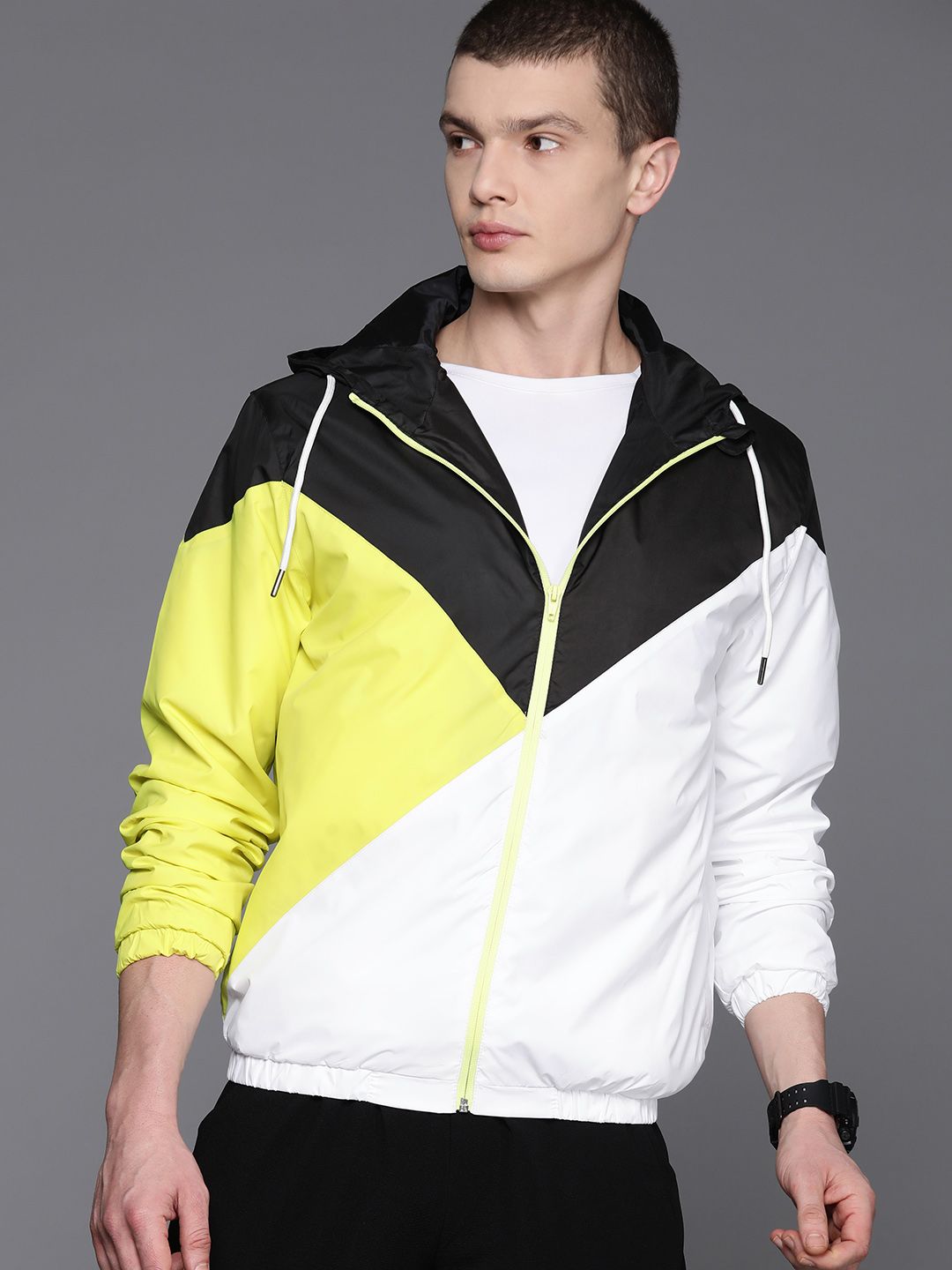 HRX by Hrithik Roshan Men Colourblocked Tailored Jacket
