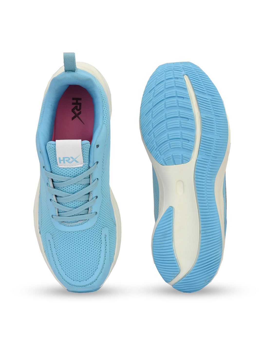 HRX by Hrithik Roshan Women Blue Mesh Flyknit Running Non-Marking Shoes