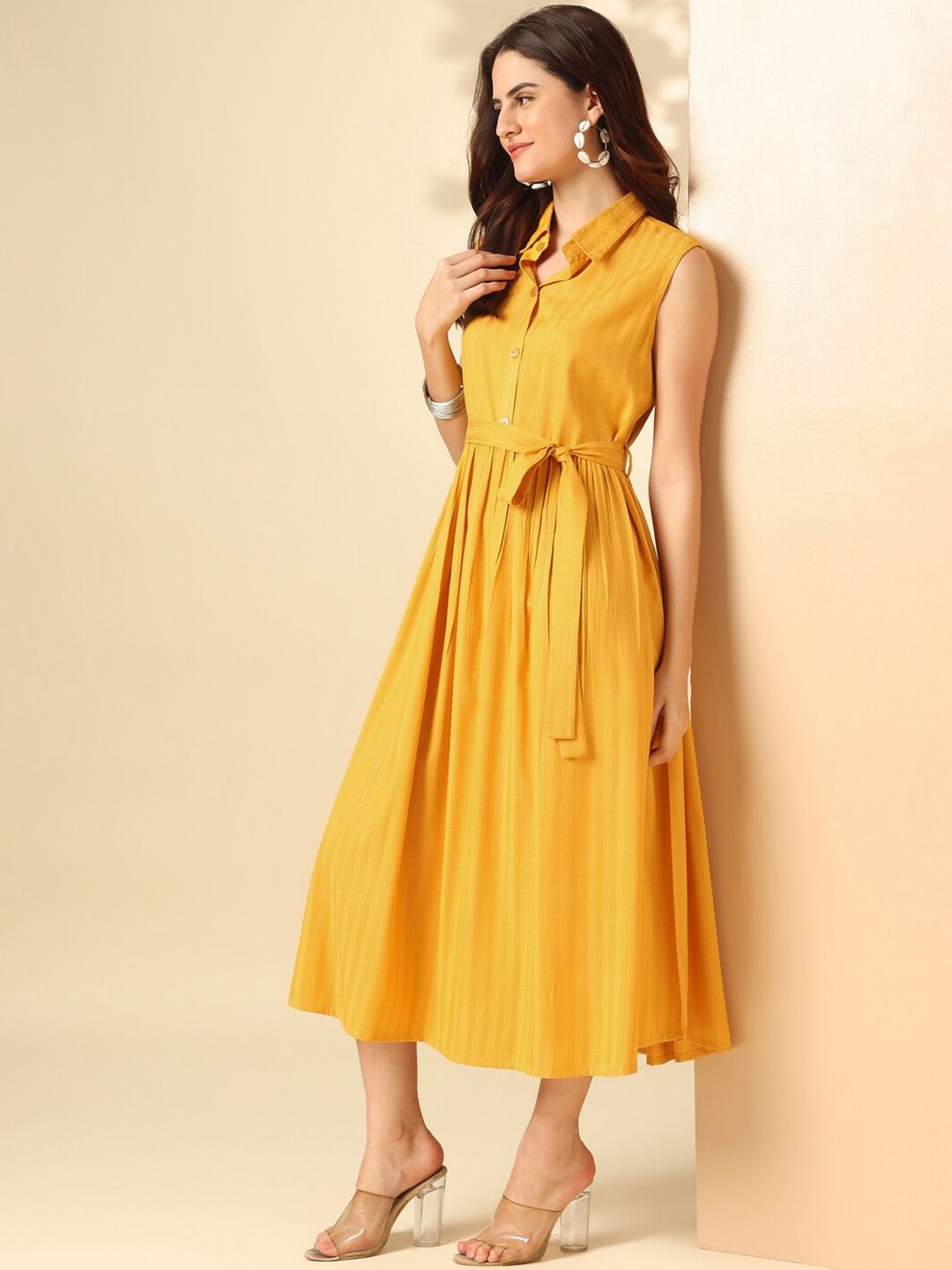 Anouk Women Fit & Flare Midi Dress
