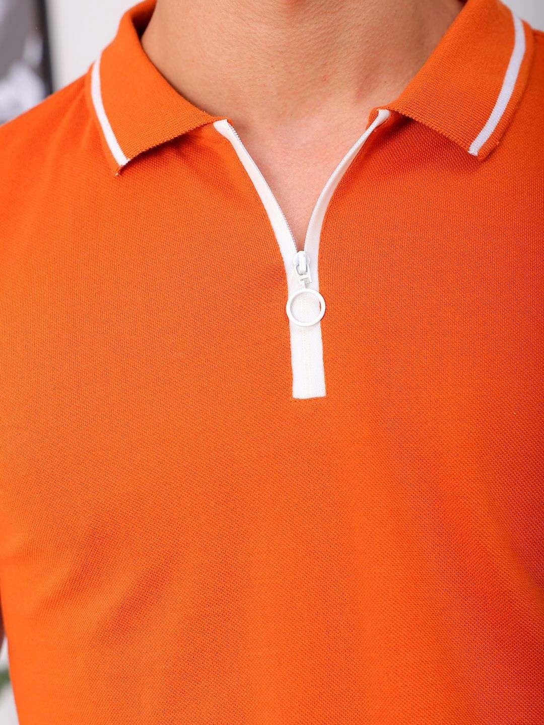 The Indian Garage Co Men Polo Collar Pockets Slim Fit T-shirt