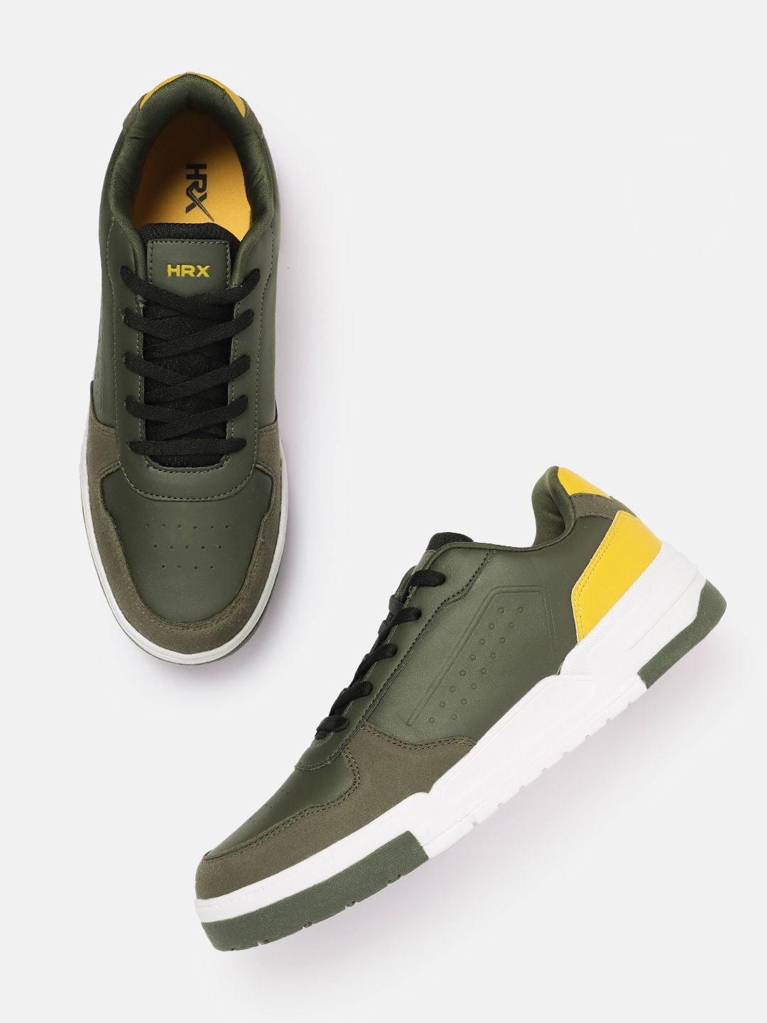 HRX by Hrithik Roshan Men Round Toe Colourblocked Sneakers
