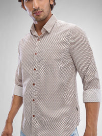 SPYKAR Men Slim Fit Geometric Printed Casual Shirt