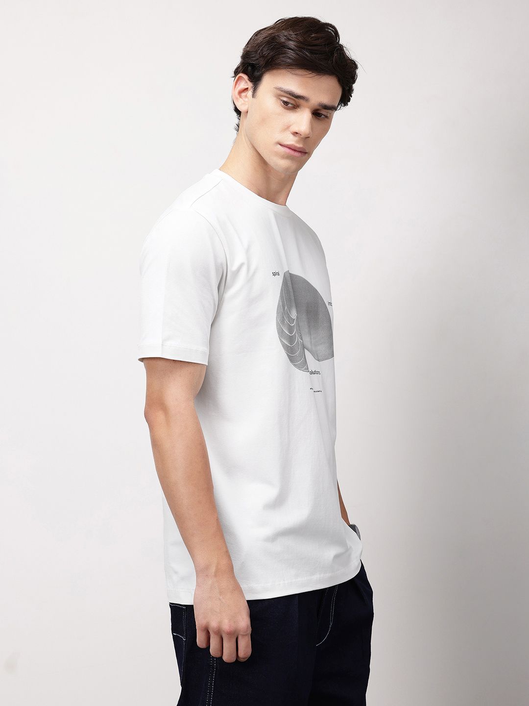 ether Men Grower Graphic Printed Comfort Fit T-shirt