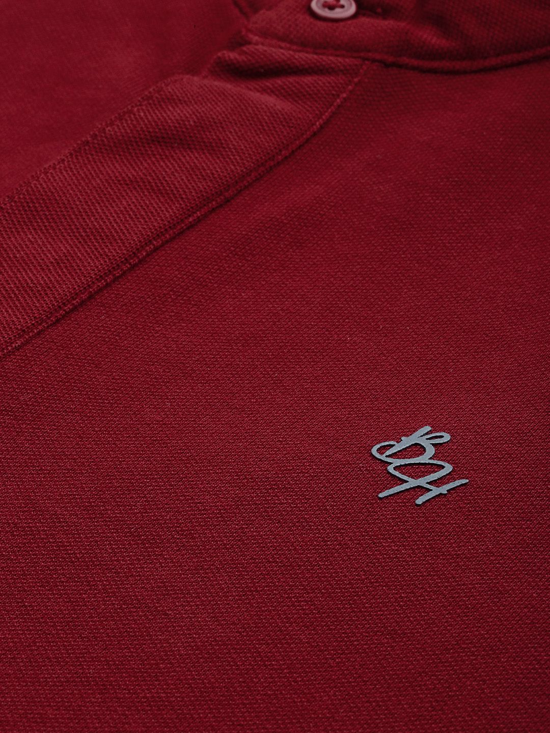 Being Human Henley Neck Pure Cotton T-shirt