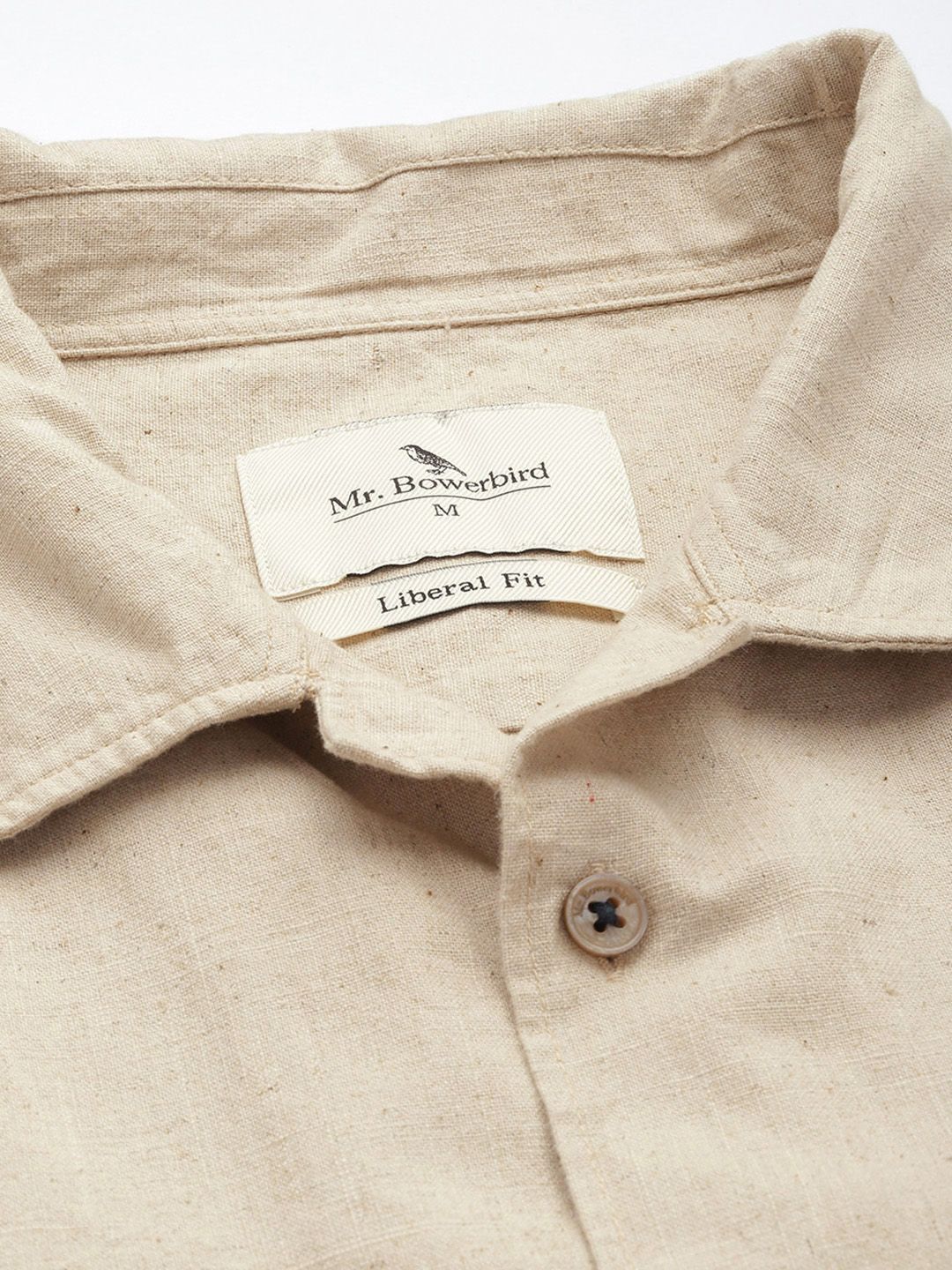 Mr Bowerbird Cotton Linen Applique Detailed Casual Shirt