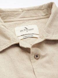 Mr Bowerbird Cotton Linen Applique Detailed Casual Shirt