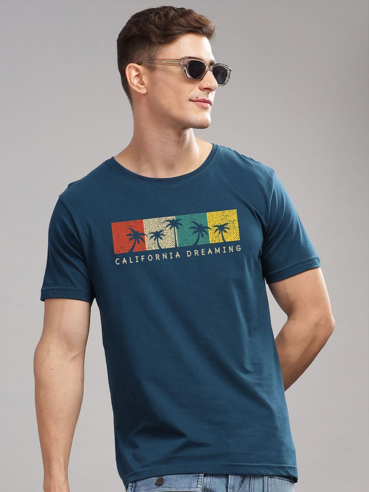 ADRO Men Printed Cotton T-shirt