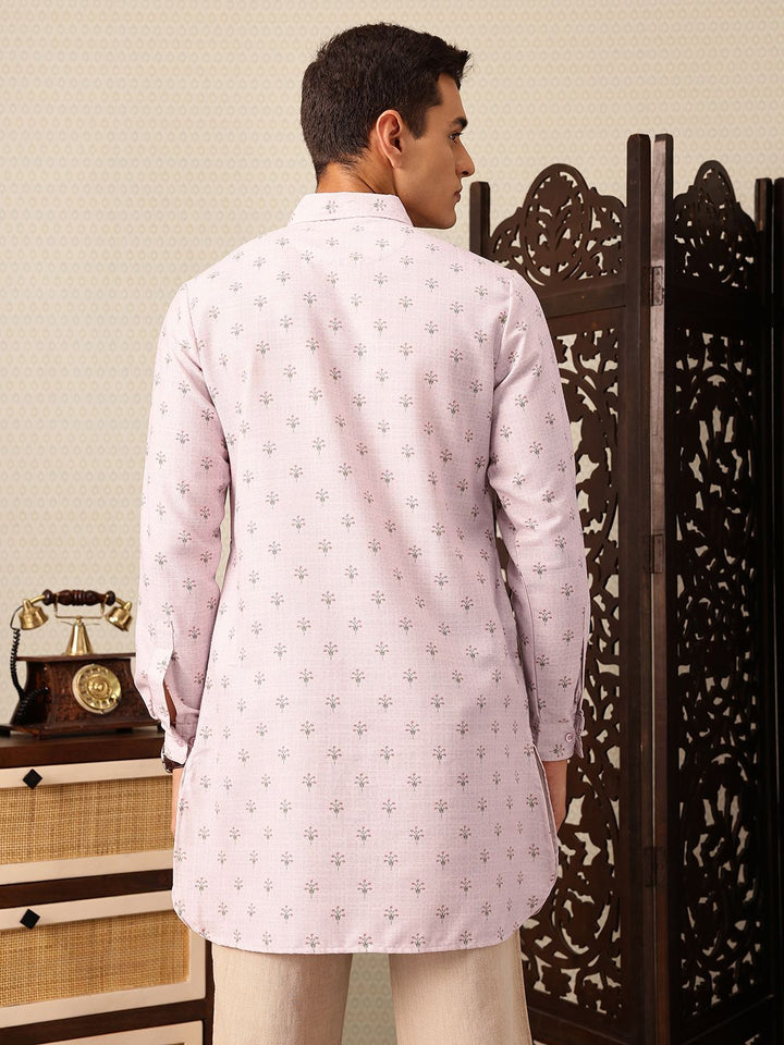 House of Pataudi Floral Printed Rozana Kurta