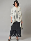 W Printed Rayon Kurta With Shrugs & Palazzos