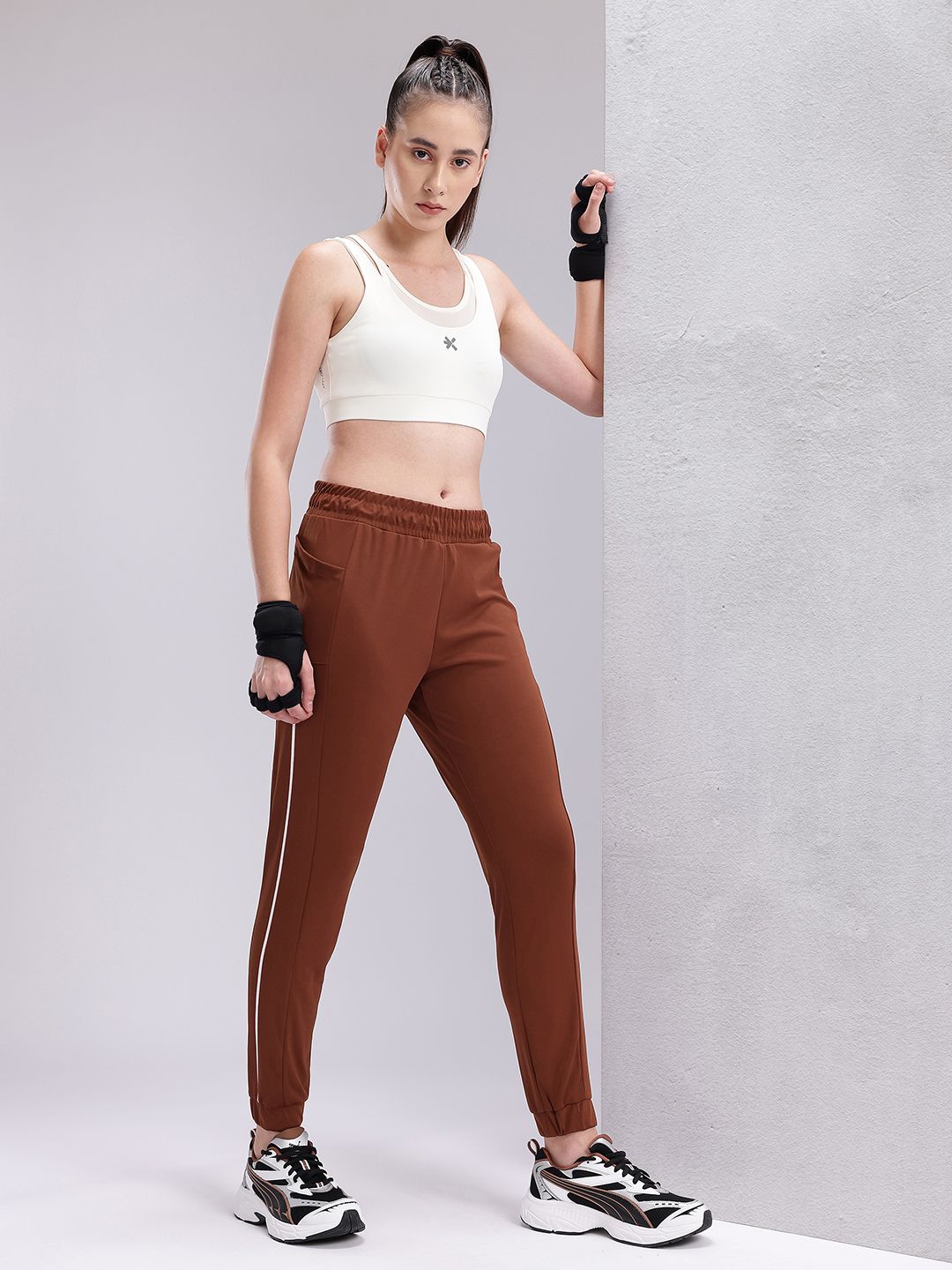 HRX by Hrithik Roshan Women Side Stripe Training Joggers