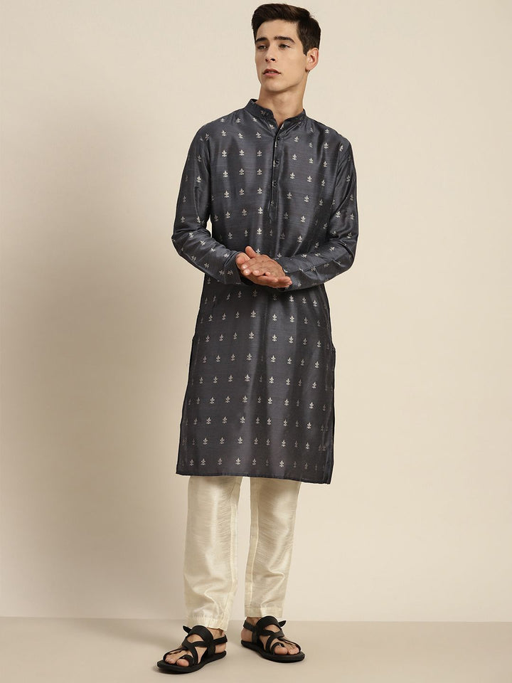 SOJANYA Kurta Sutera Katun Motif Etnik