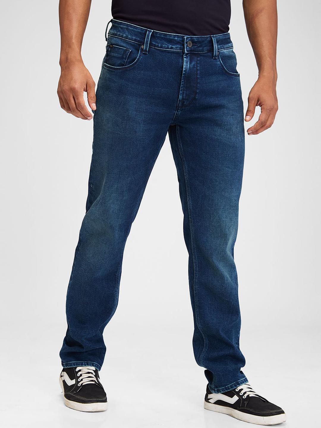 SPYKAR Men Light Fade Regular Fit Mid Rise Stretchable Jeans