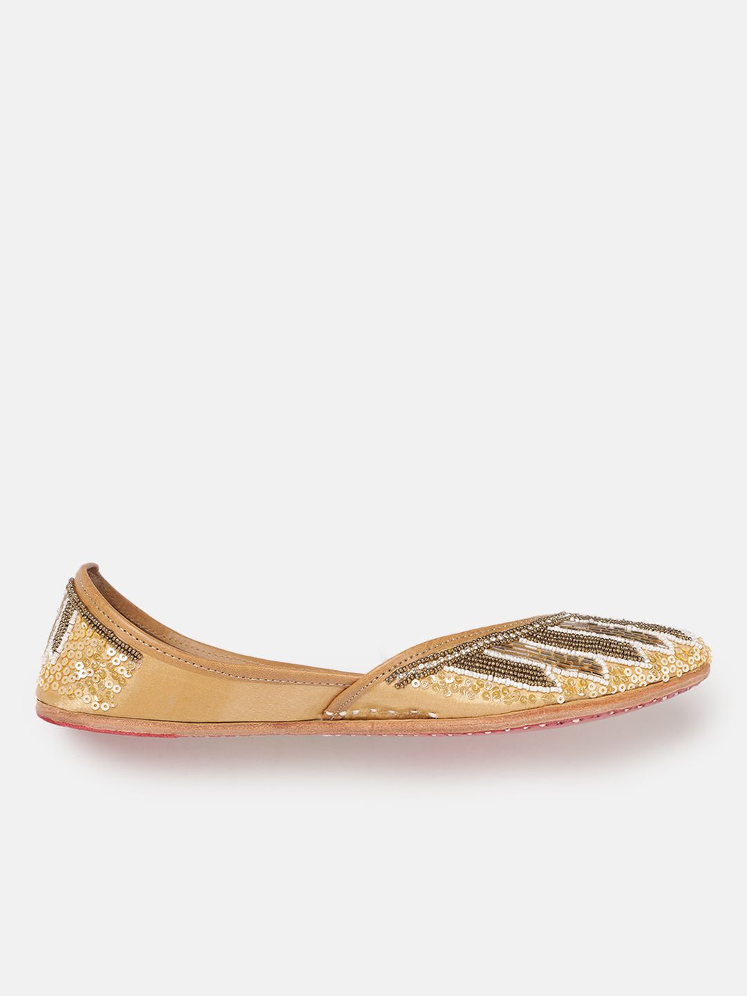 House of Pataudi Women Beads Embellished Mojaris