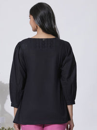 W Floral Print Cotton Top