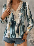 all about you Print Bell Sleeve Top