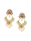 Anting-anting Drop Kontemporari Bersalut Emas Anouk Cubic Zirconia