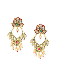 Anting-anting Drop Kontemporari Bersalut Emas Anouk Cubic Zirconia