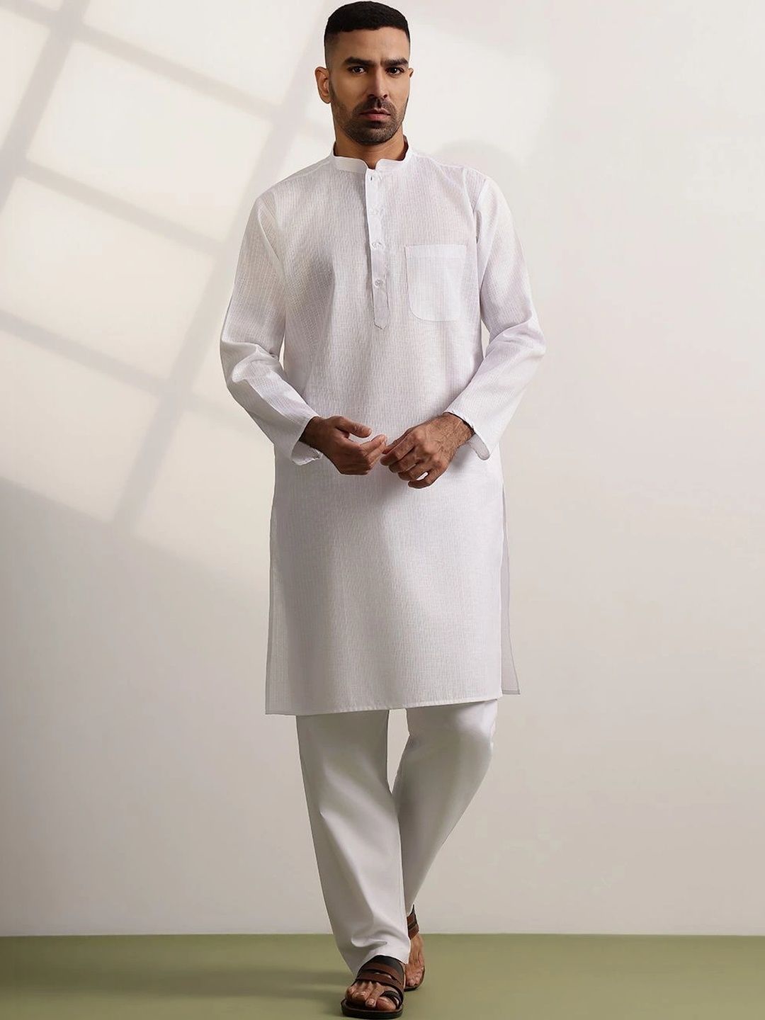 Anouk Men Regular Pure Cotton Kurta with Pyjamas