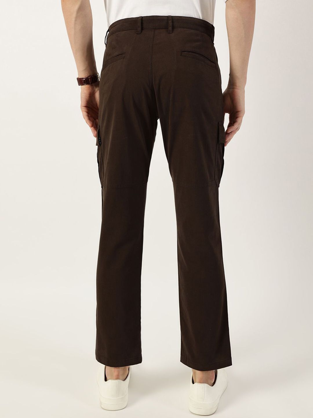 Thomas Scott Men Smart Easy Wash Cargos Trousers