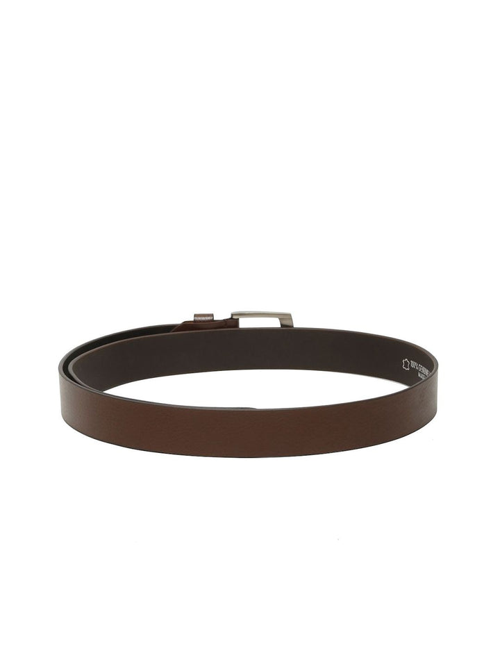 Teakwood Leathers Men Textured Leather Belt