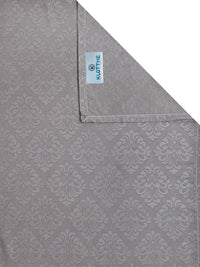 KLOTTHE Grey Floral 300 TC King Bedsheet with 2 Pillow Covers