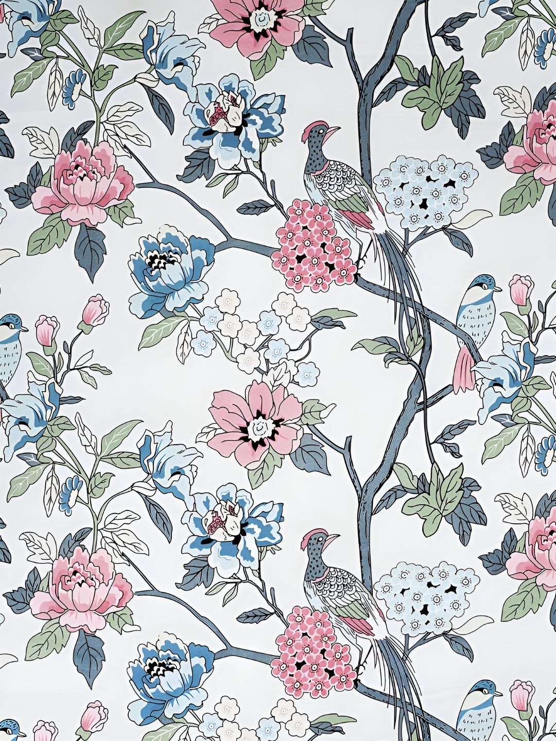 Story@home White & Pink 8 Pieces Floral Printed Satin Finish Diwan Set