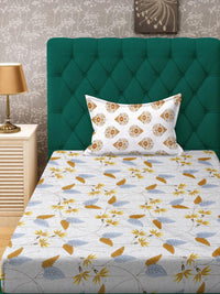 Cadar Bujang KLOTTHE Cream Floral Cotton