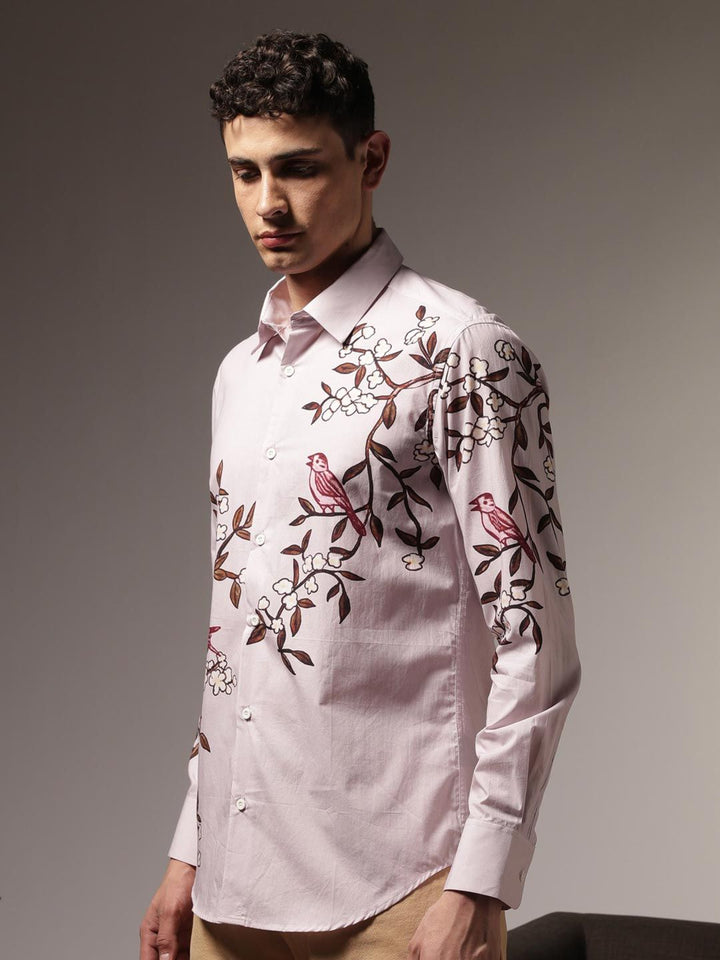 Baju Lengan Panjang Eszett Humming Branches Floral Cotton