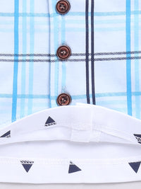 Moms Love Infants Boys Checked Shirt with Trousers