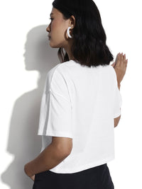 DressBerry Floral Printed Boxy Crop T-shirt